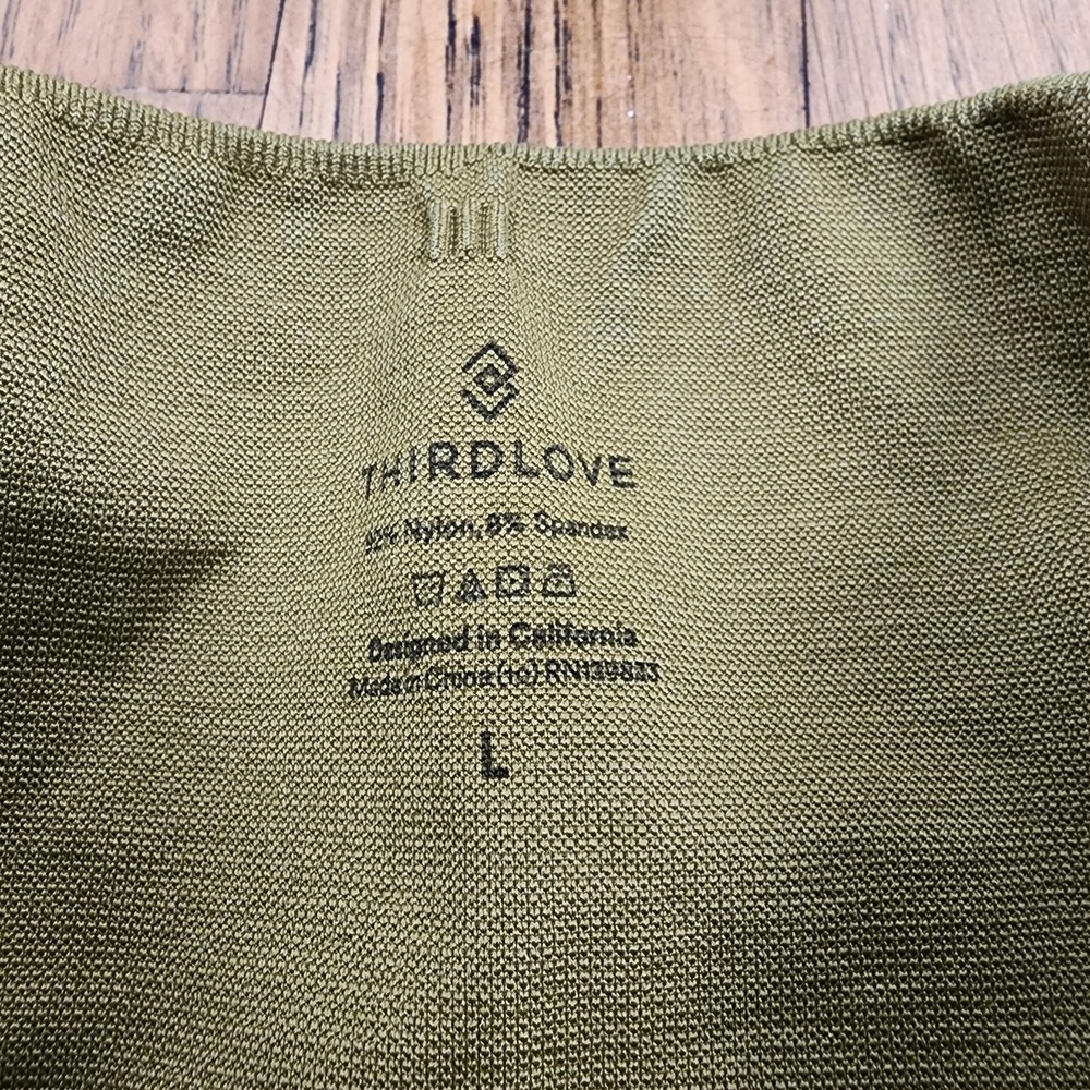 Thirdlove Flex Seamless Compression Leggings Gree… - image 6